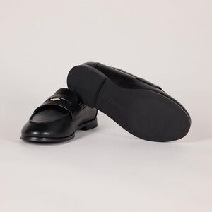 Black Leather Loafers